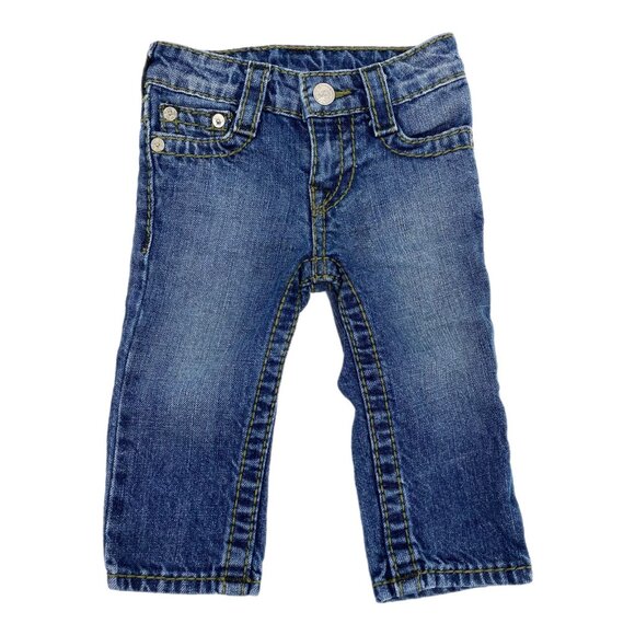 True Religion Blue Classic Baby Jeans | Size 12 Months - Picture 1 of 10